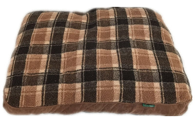 Medium Washable Soft Pet Dog Cat Bed Cushion Mattress-Brown