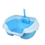 YES4PETS Small Portable Cat Rabbit Toilet Litter Box Tray with Scoop Blue