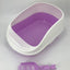 YES4PETS Large Portable Cat Toilet Litter Box Tray House with Scoop Purple