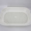 YES4PETS Portable Hooded Cat Toilet Litter Box Tray House with Scoop and Grid Tray White