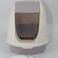 YES4PETS Portable Hooded Cat Toilet Litter Box Tray House with Handle and Scoop White