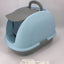 YES4PETS XL Portable Hooded Cat Toilet Litter Box Tray House w Charcoal Filter and Scoop