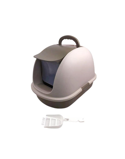 YES4PETS XL Portable Hooded Cat Toilet Litter Box Tray House w Charcoal Filter and Scoop