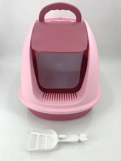 YES4PETS XL Portable Hooded Cat Toilet Litter Box Tray House with Charcoal Filter and Scoop