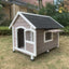 YES4PETS L Timber Pet Dog Kennel House Puppy Wooden Timber Cabin