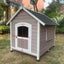 YES4PETS XL Timber Pet Dog Kennel House Puppy Wooden Timber Cabin With Door