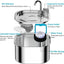 YES4PETS 3.2L Automatic Electric Pet Water Fountain Dog Cat Stainless Steel Feeder Bowl Dispenser