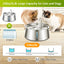 YES4PETS 4L Automatic Electric Pet Water Fountain Dog Cat Stainless Steel Feeder Bowl Dispenser