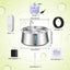 YES4PETS 4L Automatic Electric Pet Water Fountain Dog Cat Stainless Steel Feeder Bowl Dispenser