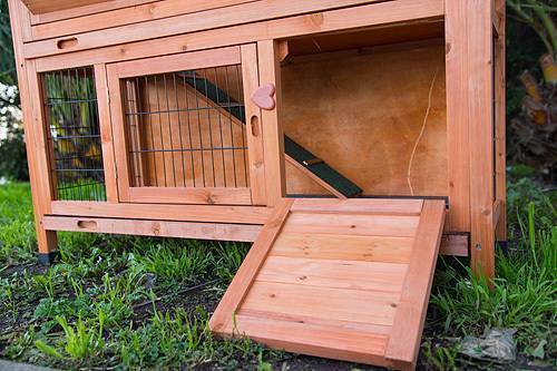 YES4PETS XL Double Storey Rabbit Hutch Guinea Pig Cage , Ferret cage W Pull Out Tray