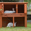 YES4PETS Double Storey Rabbit Hutch Guinea Pig Cage , Ferret cage W Pull Out Tray