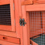 YES4PETS Rabbit Hutch Metal Run Wooden Cage Guinea Pig Cage House