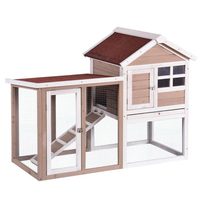 YES4PETS Rabbit Hutch Small  Ferret Guinea Pig Cage Hen Chook Cat Kitten House