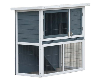 YES4PETS L Double Storey Rabbit Hutch Guinea Pig Cage , Ferret cage W Pull Out Tray