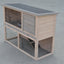 YES4PETS Double Storey Rabbit Hutch Guinea Pig Cage , Ferret cage W Pull Out Tray