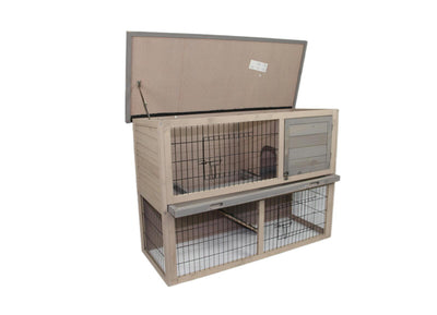 YES4PETS Double Storey Rabbit Hutch Guinea Pig Cage , Ferret cage W Pull Out Tray