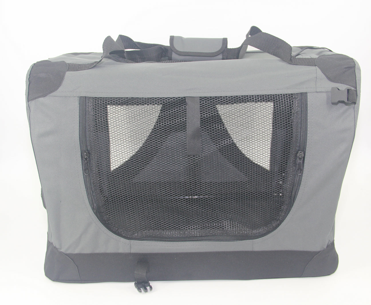 YES4PETS XXL Portable Foldable Pet Dog Cat Puppy Soft Crate-Grey