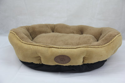 YES4PETS Washable Beige Fleece Dog Cat Bed-Small