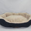 YES4PETS Blue / Grey Washable Fleece  Soft Pet Dog Puppy Cat Bed-Large