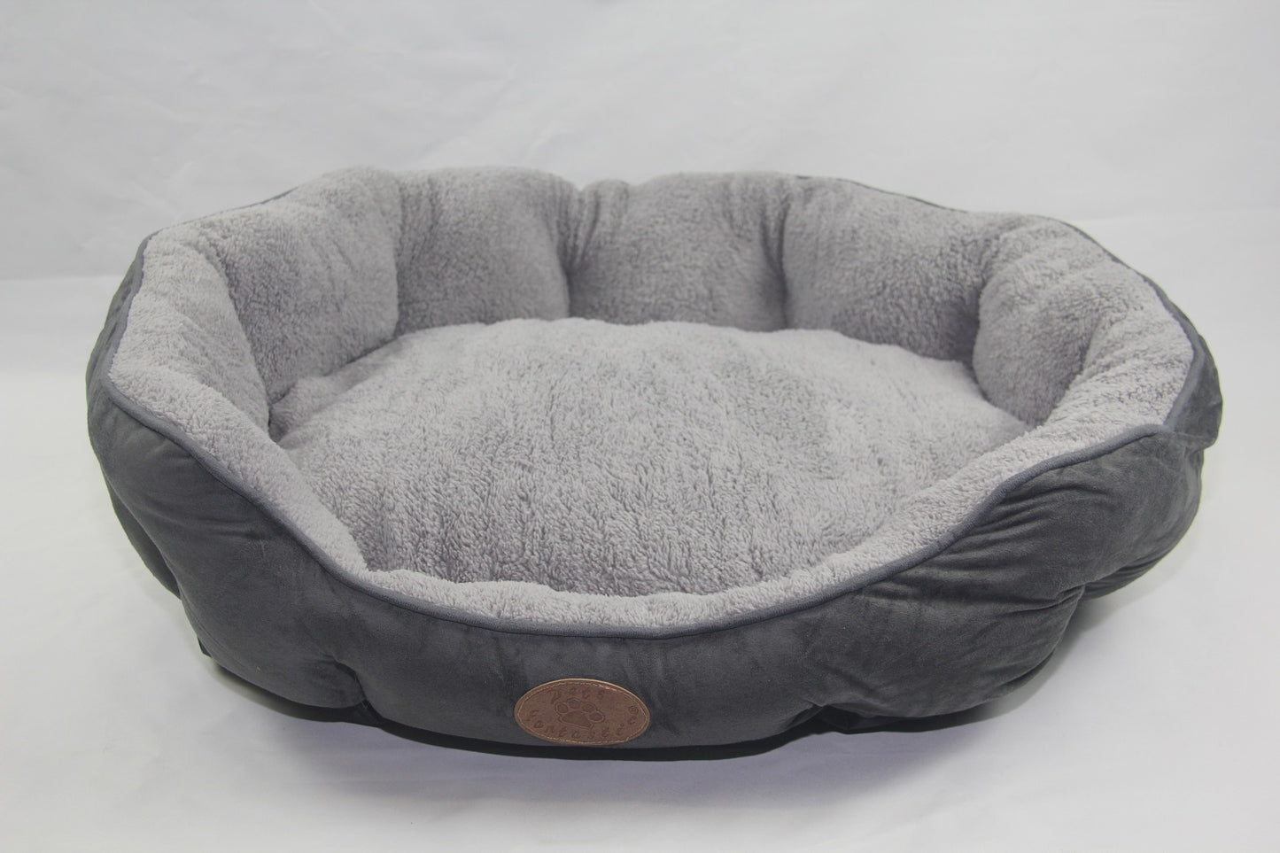 YES4PETS Blue / Grey Washable Fleece  Soft Pet Dog Puppy Cat Bed-Large