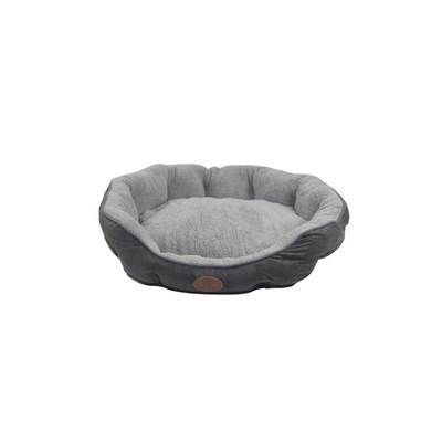 YES4PETS Blue / Grey Washable Fleece  Soft Pet Dog Puppy Cat Bed-Large