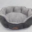 YES4PETS Washable Blue / Grey Fleece Soft Pet Dog Cat Bed-Medium